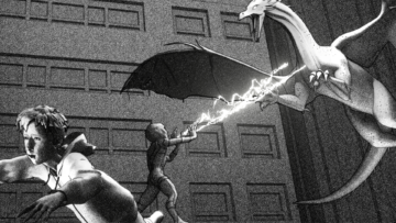 dragon illustration in Dark Swarm
